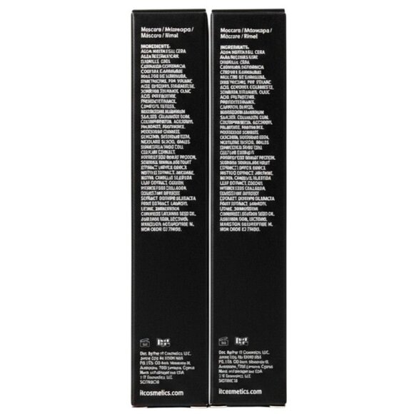 IT Cosmetics Hello Lashes 5-in-1 Black Volumizing Mascara w/ Collagen 2-PACK NEW - Picture 2 of 11